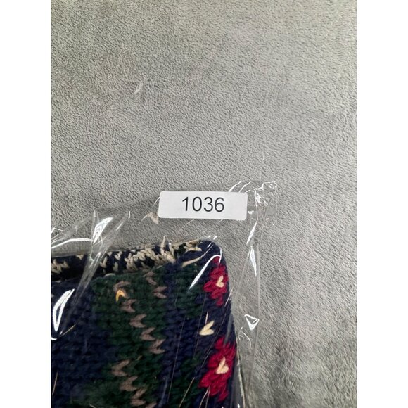 Vtg Illustrations Sweater Knit M Hong Kong Cabin Fever Fair Isle Hearts - Picture 6 of 6